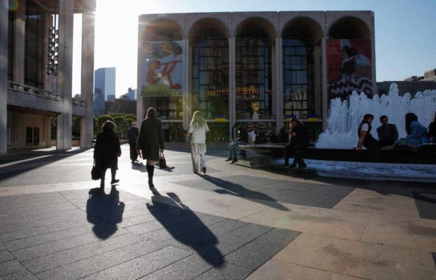 AFP | La Ópera Metropolitana del Lincoln Center en la ciudad de Nueva York.