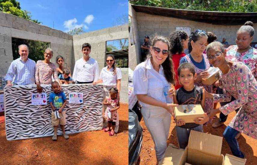 Embajada de Israel y comunidad judía llevan ayuda social al sector de río Gatún en Colón