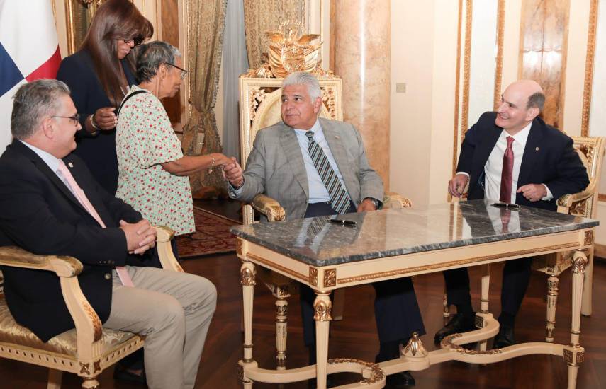 ML | El presidente Mulino durante el acto de sanción.