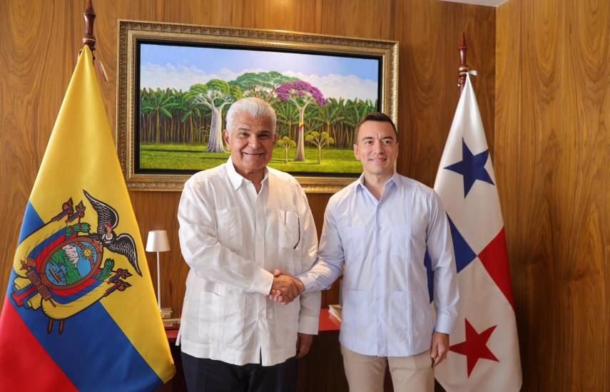 Presidentes Mulino y Noboa acuerdan extender hasta Ecuador la interconexión eléctrica con Colombia