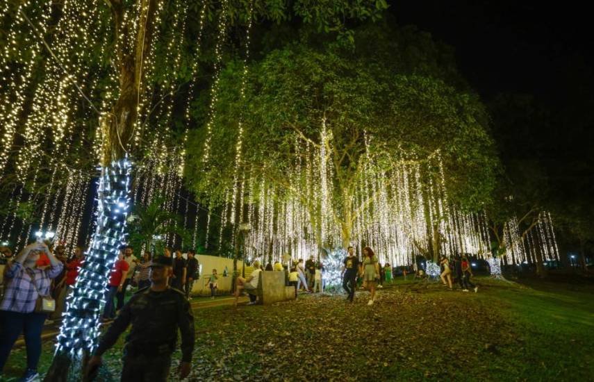 Inicia la época navideña con el encendido de luces en el Parque Omar