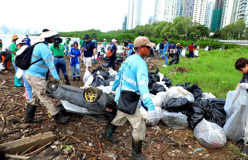 Voluntarios recolectan toneladas de desechos en masiva jornada de limpieza costera