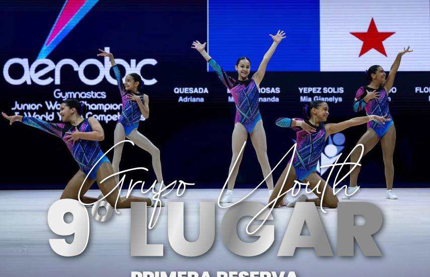 Selección panameña de gimnasia aeróbica logra un noveno lugar en su primer Mundial
