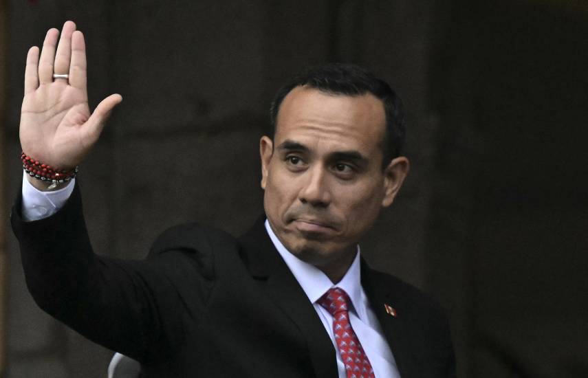 AFP | El presidente interino José Jerí.