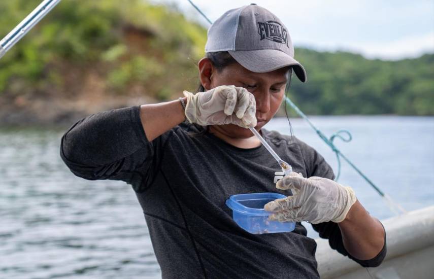 Biólogo marino indígena investiga sobre la alimentación de peces