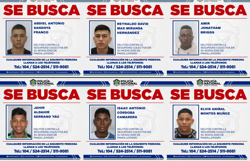 La Policía mantiene la búsqueda de seis presuntos integrantes de una estructura criminal