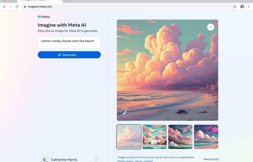 Meta lanza Imagine, una herramienta gratuita que permite generar imágenes impulsadas por IA