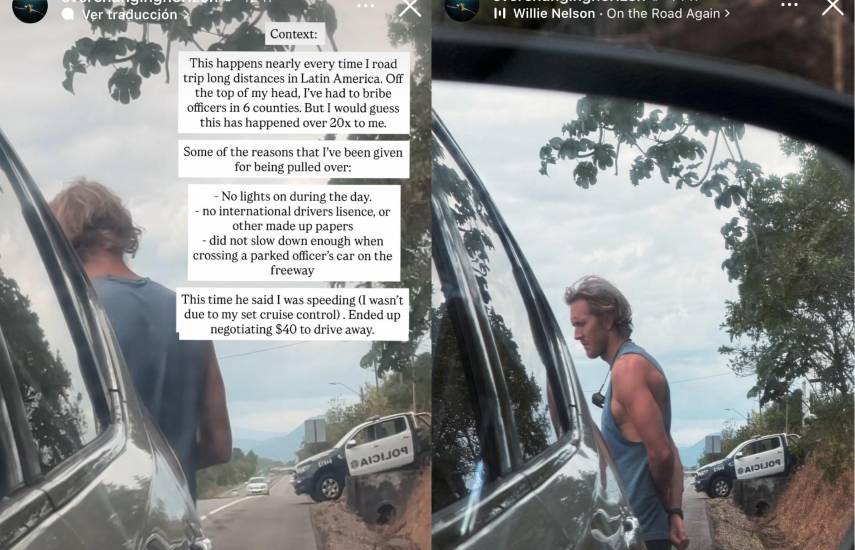 Investigarán a uniformados por presunta “coima” a turista en carretera