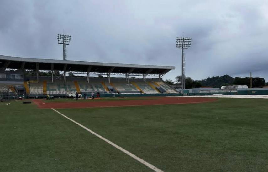 La liga de béisbol de Bocas del Toro informa avances en los arreglos del Estadio Calvin Byron