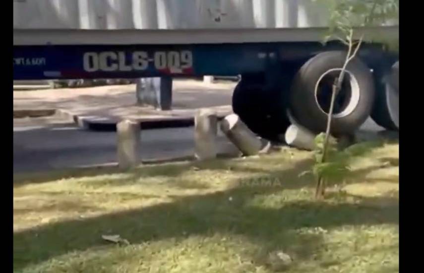 Empresa se compromete a reparar mobiliario urbano dañado en Vía Argentina