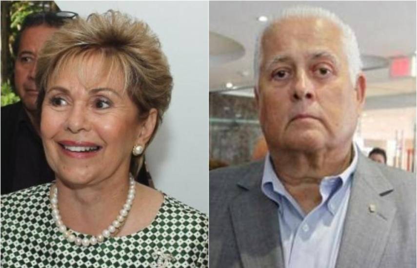 ML | Los expresidentes de Panamá Mireya Moscoso y Ernesto Pérez Balladares.