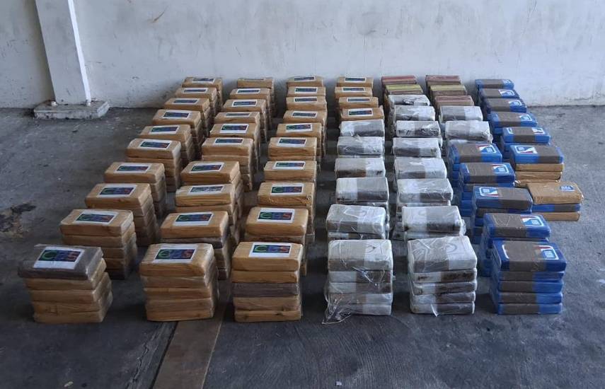 Decomisan 333 paquetes de droga en puesto de control de Guabalá