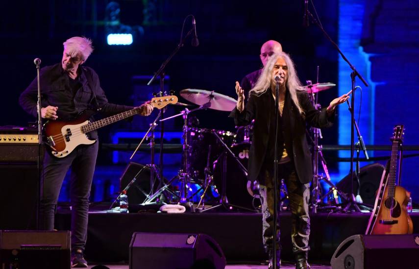 La cantante, compositora, música y poeta estadounidense Patti Smith.