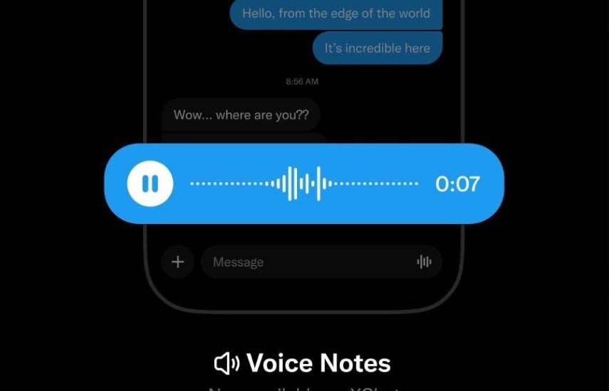 X reintroduce las notas de voz agregándolas a su servicio de mensajería XChat