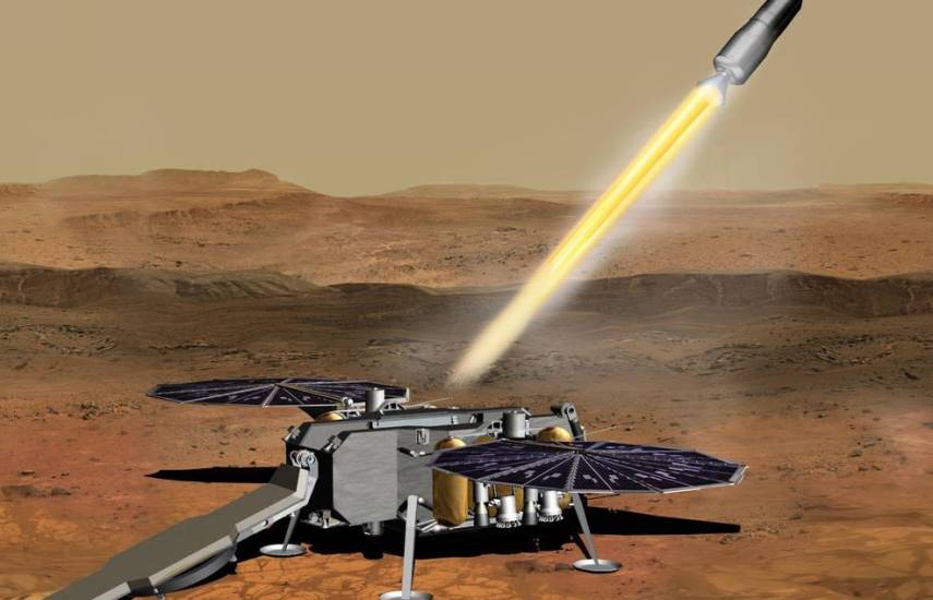 NASA | Esta ilustración muestra un concepto de cómo el Vehículo de Ascenso a Marte de la NASA.