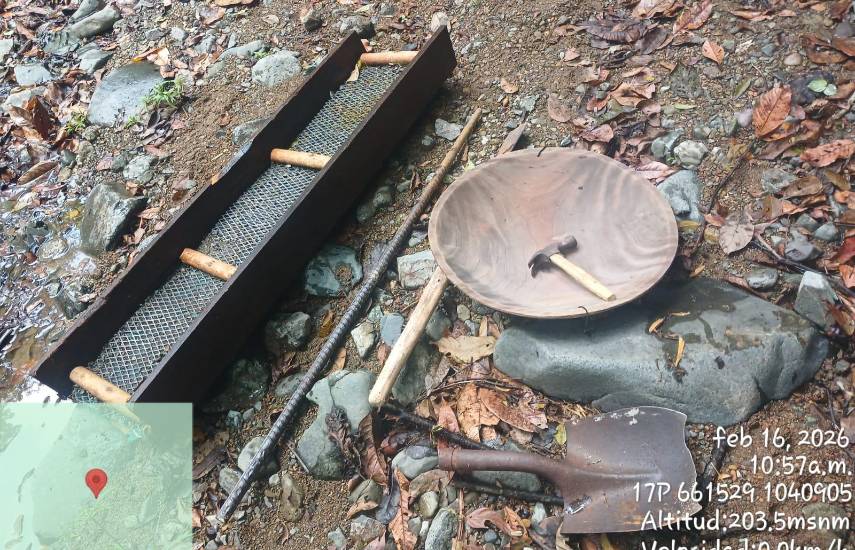 Capturan a dos personas por minería ilegal dentro del Parque Nacional Chagres