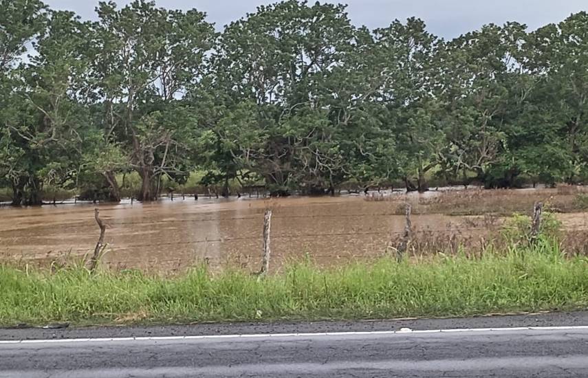 El río Parita se sale de su cauce tras las lluvias
