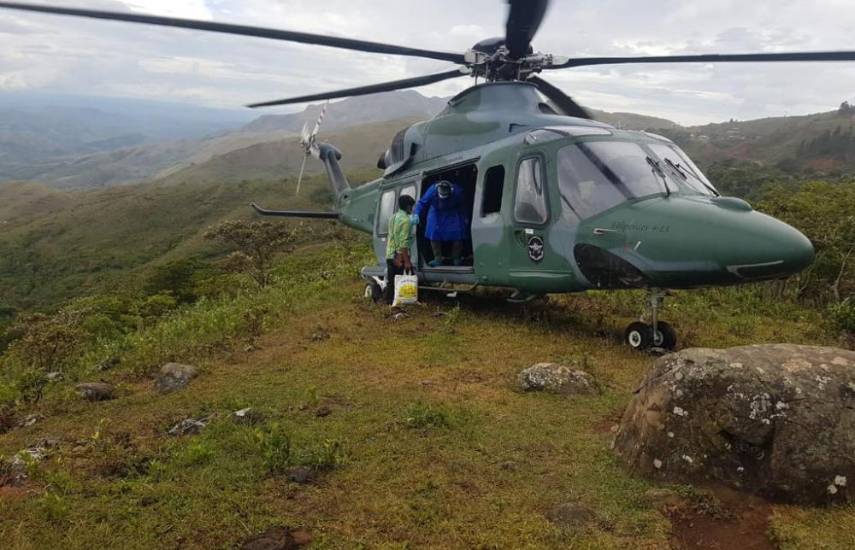 Senan ubica helicóptero que sufrió accidente en Coclé