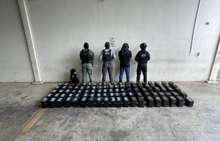 Decomisan 499 paquetes de presunta droga en el puesto de control de Guabalá