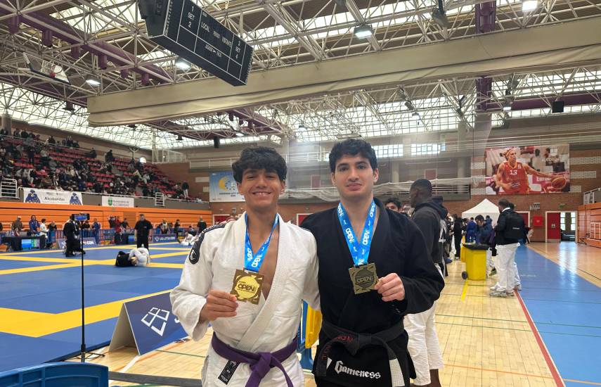 Jorge y Carlos Calviño ganan medallas en el IBJJF Madrid Open