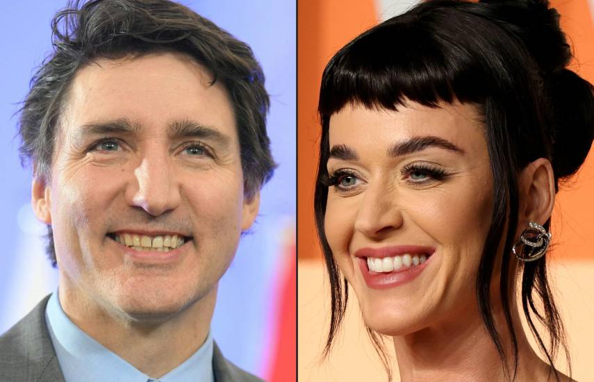 Cantante Katy Perry y ex primer ministro canadiense Trudeau oficializan su relación