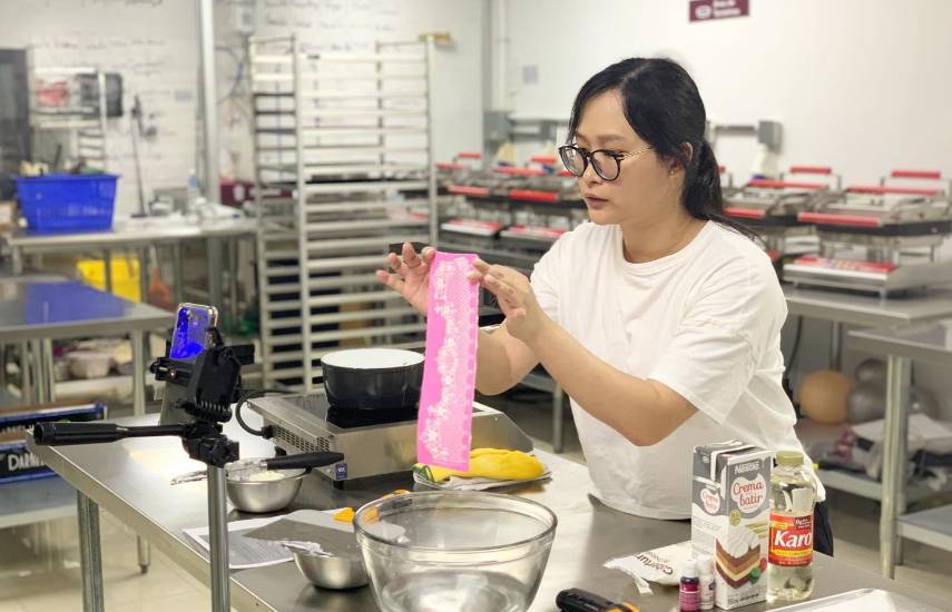 Elizabeth Wong convierte sus pasteles en arte