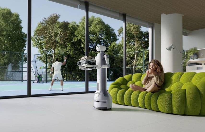 Onero H1 | Robot humanoide de SwitchBot, presentado en CES 2026, diseñado para realizar tareas domésticas como doblar ropa, organizar objetos y ayudar con la lavandería, integrando inteligencia artificial.