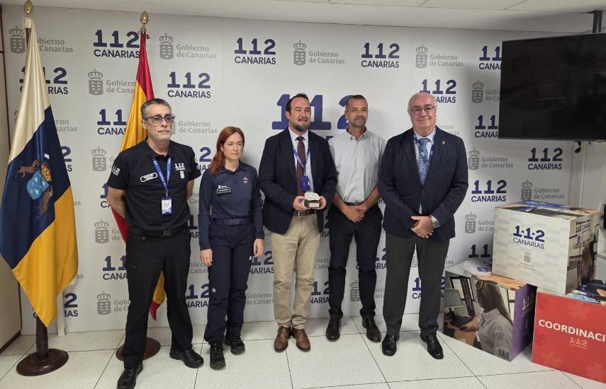 El 112 Canarias recibe un reconocimiento de la NASA