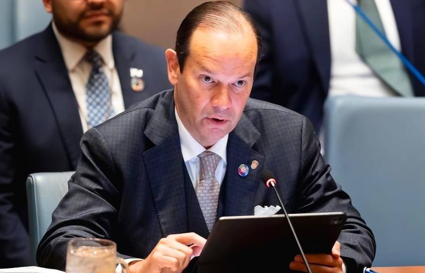 Cortesía | El canciller de Panamá Javier Martínez-Acha en la reunión del Consejo de Seguridad de las Naciones Unidas.