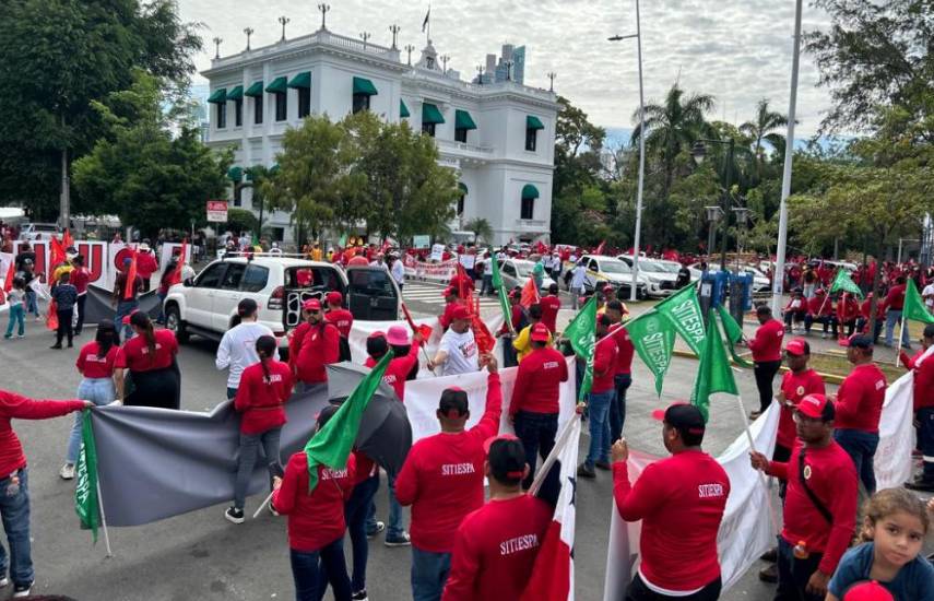 Sindicatos y gremios marcharon en Panamá este 1 de mayo por el Día del Trabajador