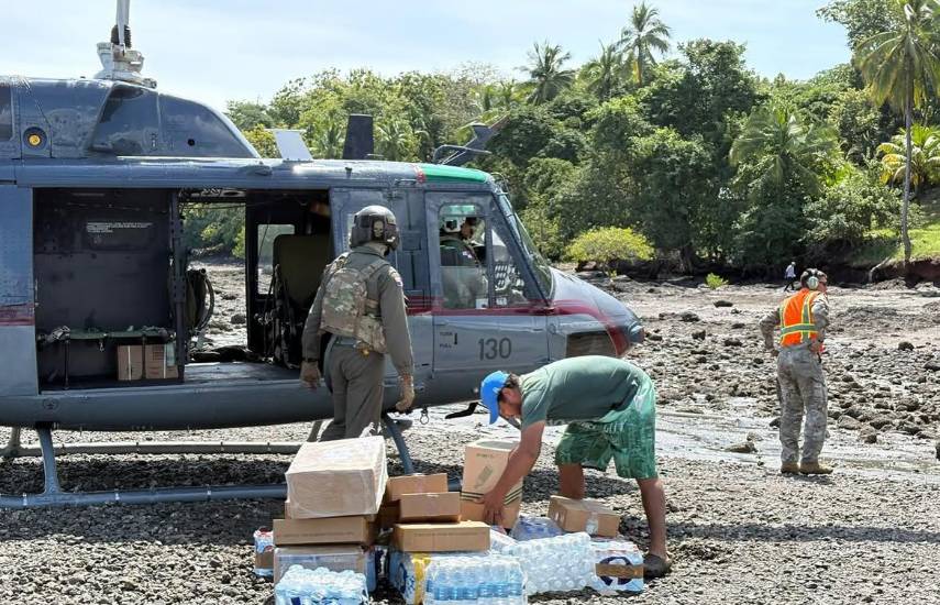 La ayuda humanitaria llega a Isla Cébaco