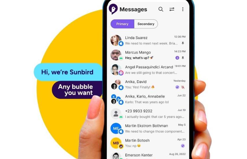 Sunbird relanza su ‘app’ para usar iMessage en Android con garantías de seguridad y nuevas funciones