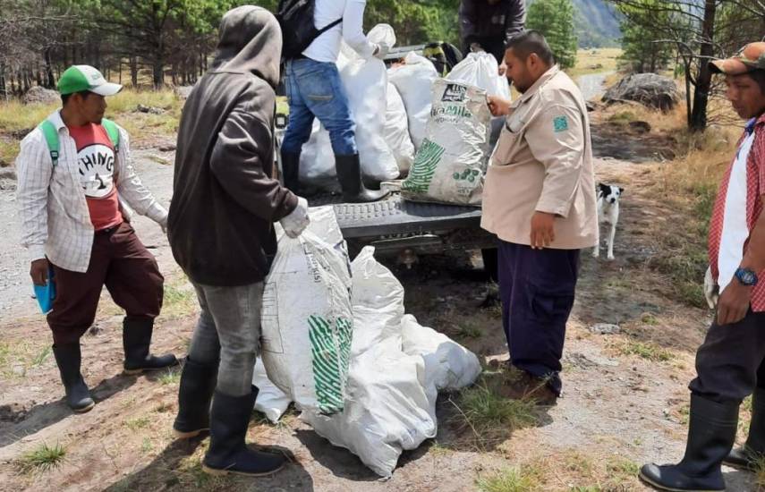Realizan limpieza en Los Llanos del Parque Nacional Volcán Barú