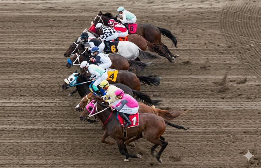 Cortesía | Equinos en una carrera.