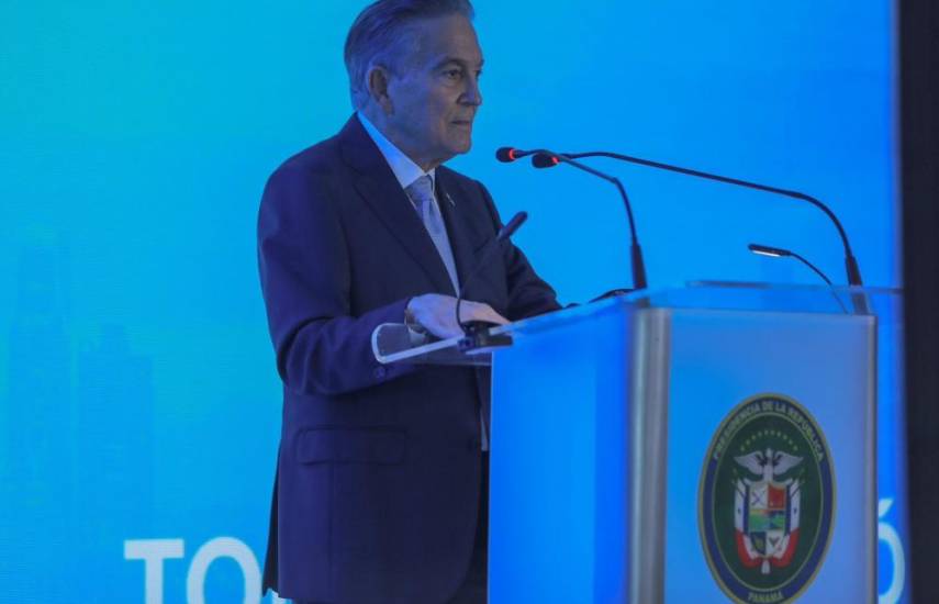 ML | El presidente Laurentino Cortizo en su intervención.