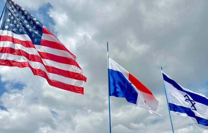 Izan las banderas de EE.UU., Panamá e Israel como símbolo de hermandad