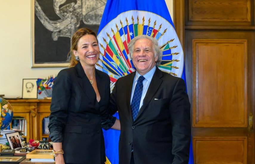 Ana Irene Delgado se reúne con el secretario de la OEA Luis Almagro