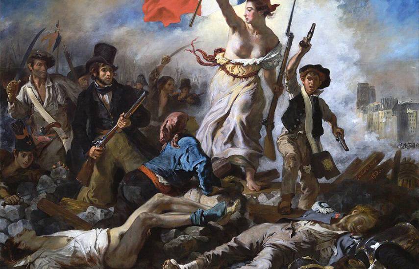 ML | La Libertad guiando al pueblo (1830) de Eugène Delacroix, conservado en el Museo del Louvre.