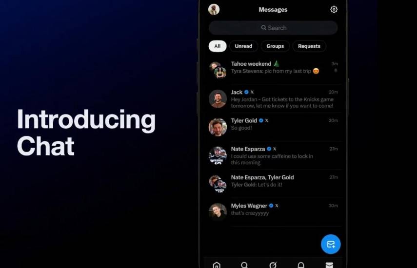 X introduce Chat, su mensajería encriptada que permite hacer videollamadas y enviar mensjes temporales