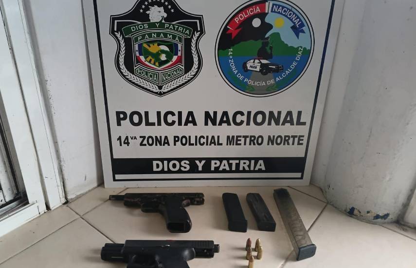 Policía ubica dos arma de fuego en una casa abandona en La Cumbres