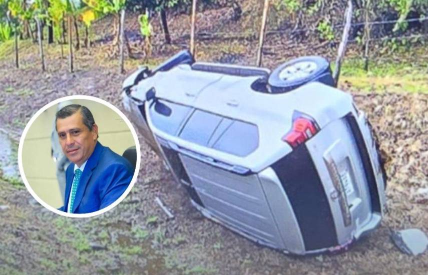 Segundo vicepresidente de la Asamblea Nacional sufre accidente; no pasó del susto