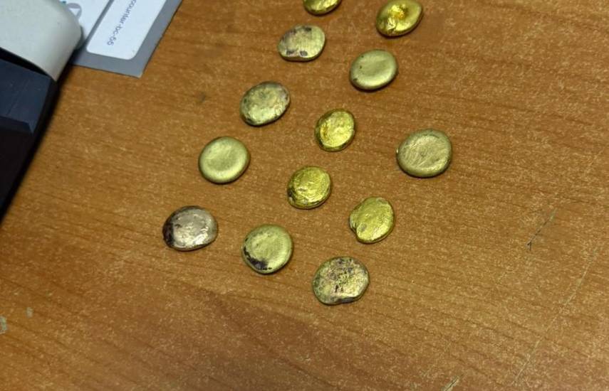 Cortesía | Incautan presunto oro no declarado en el Aeropuerto de Tocumen.