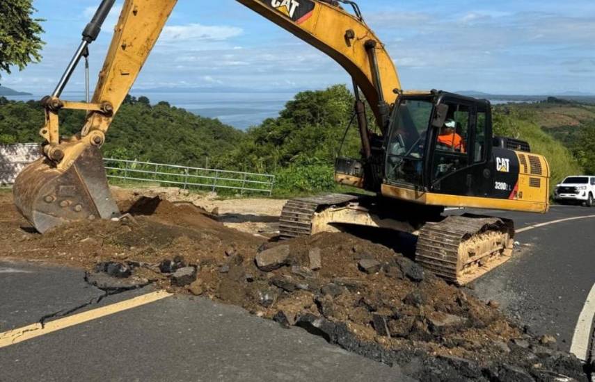El MOP evalúa infraestructura vial en Veraguas y Los Santos, luego del sismo