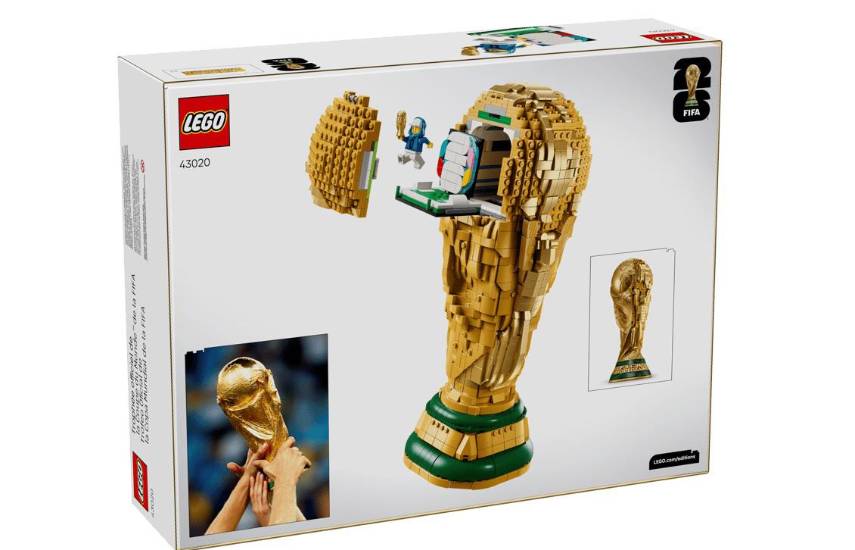El trofeo de la Copa del Mundo de la FIFA de Lego, premiado como mejor juguete de 2026