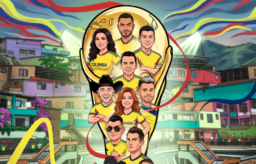 Artístas colombianos crean el himno para el Mundial
