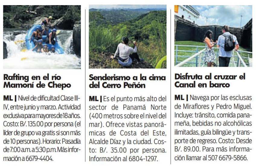 $!Oferta turística de la provincia de Panamá