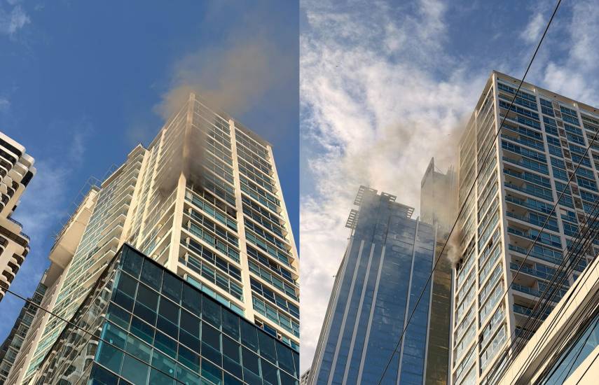 Incendio en apartamento de edificio en avenida Balboa obliga a evacuar residentes
