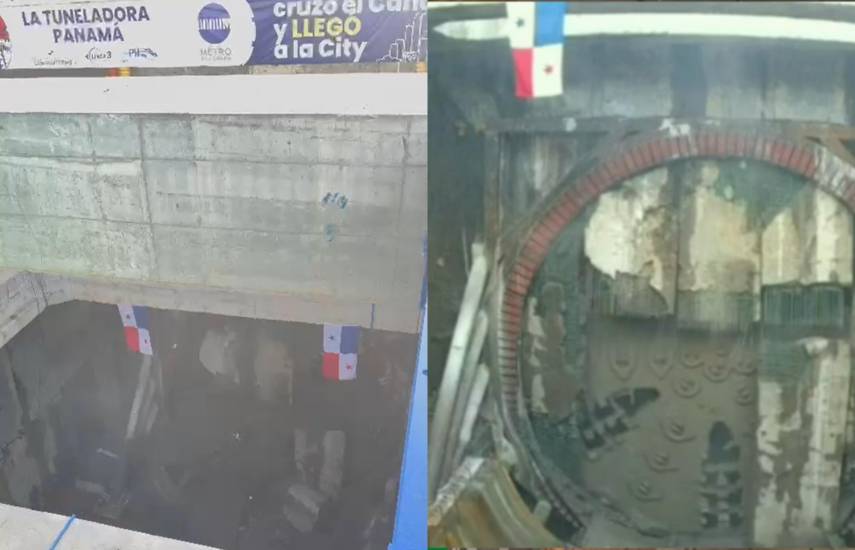 La tuneladora Panamá cruzó el Canal y llegó a Balboa