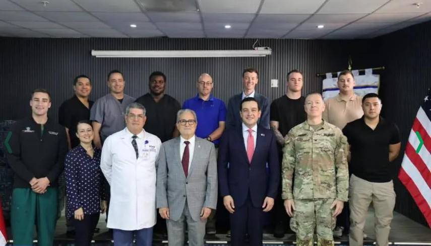 Médicos del Comando Sur llegan al HSM