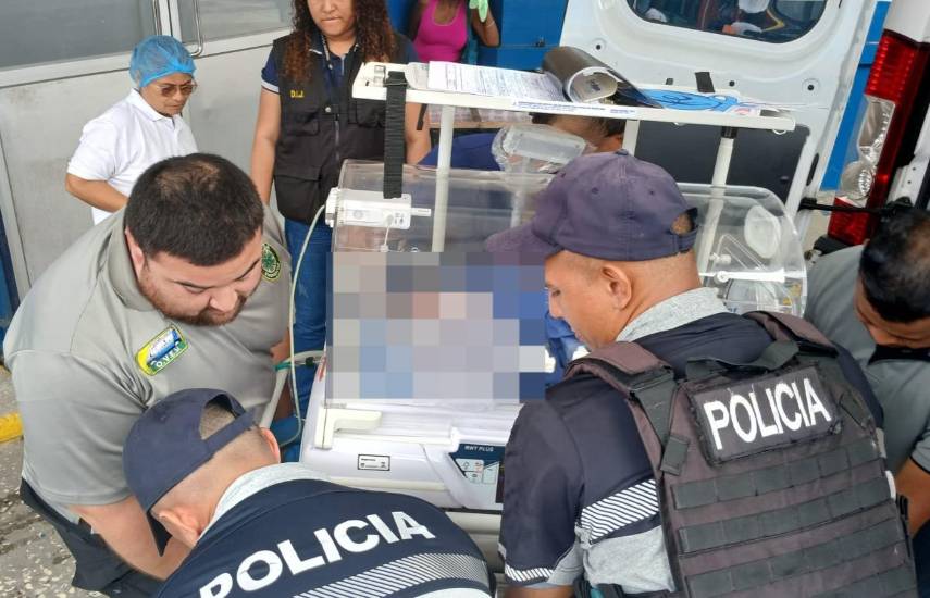 Encuentran recién nacida abandonada en Tinajitas